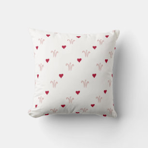 Coussin Cute Red Heart Motif Chic