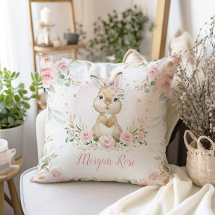 Coussin Cute rose Floral Lapin Lapin Lapin Baby Girl Nurse