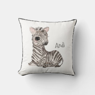 Coussin Cute Woodland Animal Zebra Nom Nursery