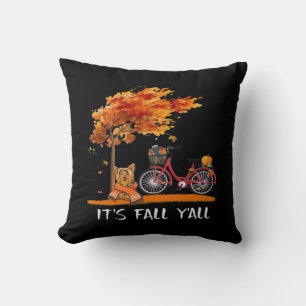 Coussin Cute Yorkshire Automne Kawaii Yorkie C’est l’autom