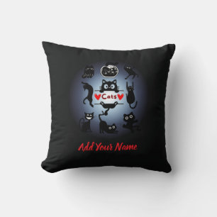 Coussin Cutes Cats Throw Pillow