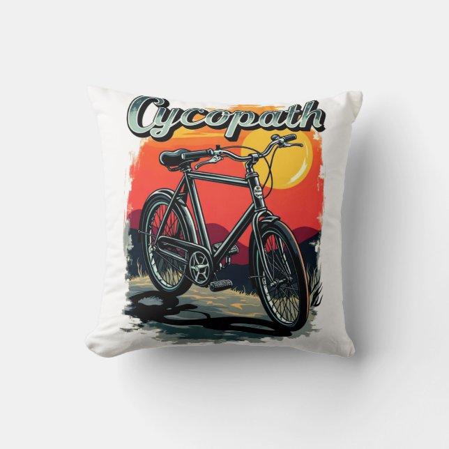 Coussin Cycopath : Conception du vélo couché de soleil (Recto)
