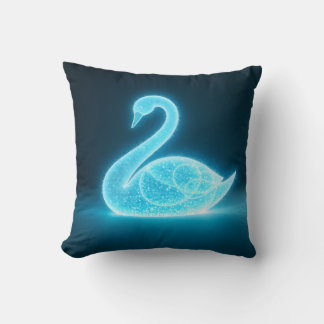 Coussin Cygne lumineux