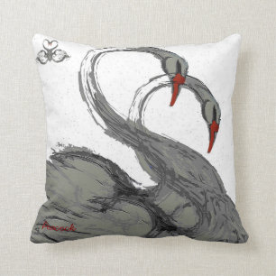 Coussin cygnes