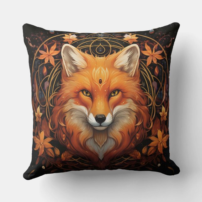 Coussin d'accent Boho Fox magnifique (Verso)