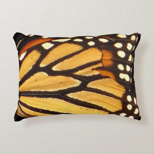 Coussin d'accent d'abrégé sur papillon de monarque (Devant)