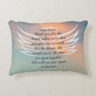 Coussin d'accent de citation de la mère décédée