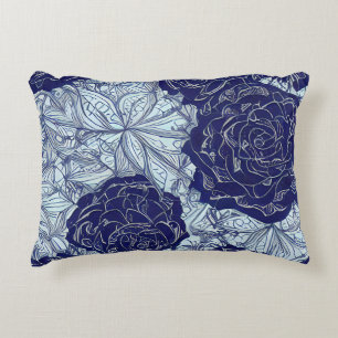 Coussin d'accent de la Botanique Bleue