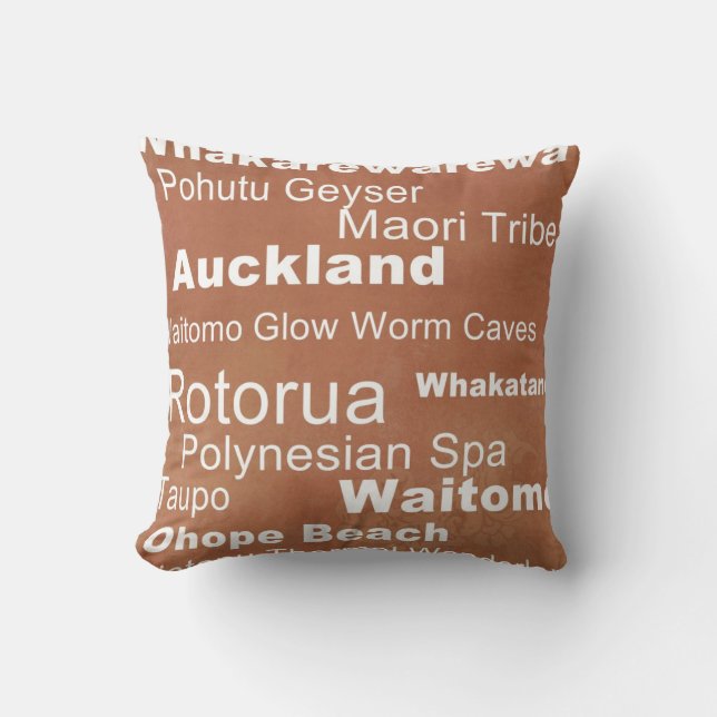 Coussin d'accent de la Nouvelle Zélande (Recto)