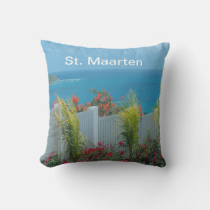 Coussin d'accent de la vue sur l'océan de Saint-Ma