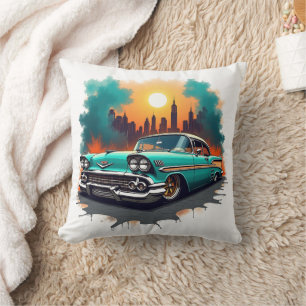 Coussin d'accent de ligne d'horizon urbain avec vo