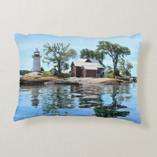 Coussin d'accent de New York de phare d'île de