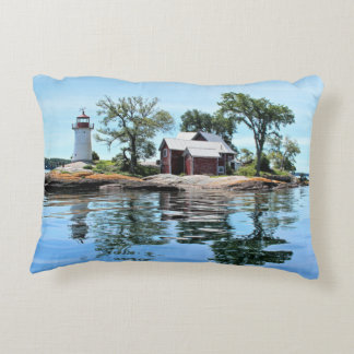 Coussin d'accent de New York de phare d'île de