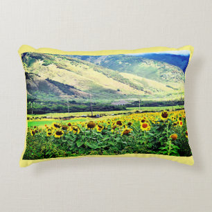 Coussin d'accent de tournesol de Maui