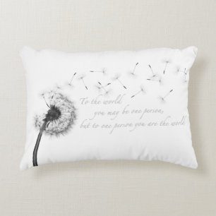 Coussin d'accent d'inspiration de pissenlit