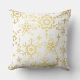 Coussin d'accent - Flocons de neige de fêtes
