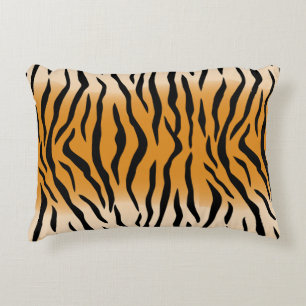 Coussin d'accent Motif de la peau de tigre sauvage