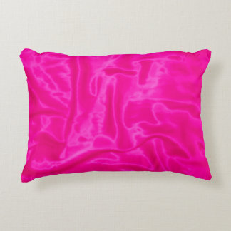 Coussin d'Accent Satin-Rectangulaire rose