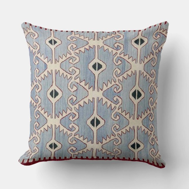 Coussin d'accents bleu minéral Kenevir (Recto)