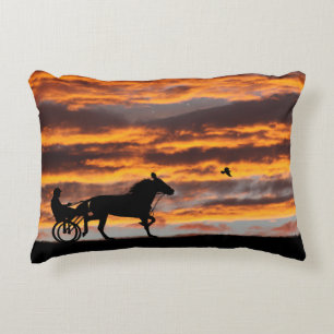 Coussin d'accents de cheval de Trot standard