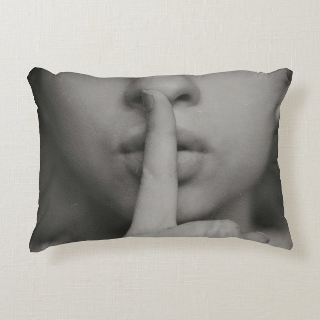 Coussin d'accents noir et blanc (Devant)