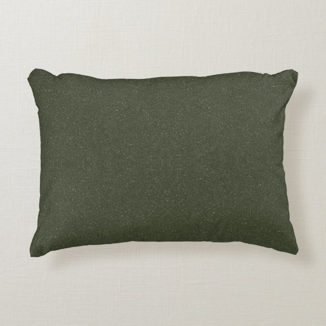 Coussin d'accentuation à double texture vert Moss  (Devant)