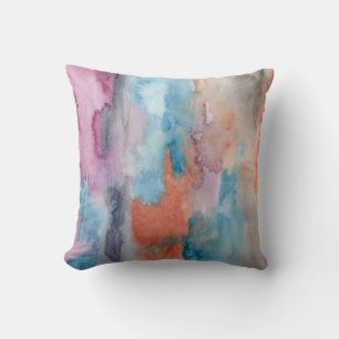 Coussin d'accentuation d'aquarelle Abstraite soupl