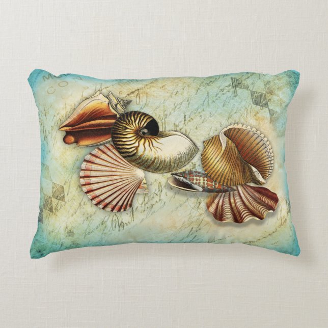 Coussin d'accentuation de bord de mer vintages (Devant)
