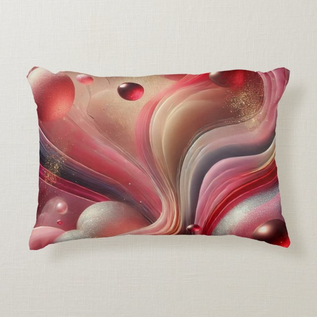 Coussin d'accentuation de conception abstraite ros (Devant)