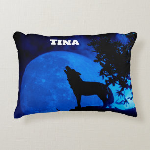 Coussin d'accentuation de la lune bleue