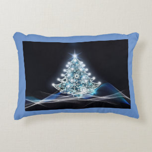 Coussin d'accentuation de l'arbre de Noël blanc