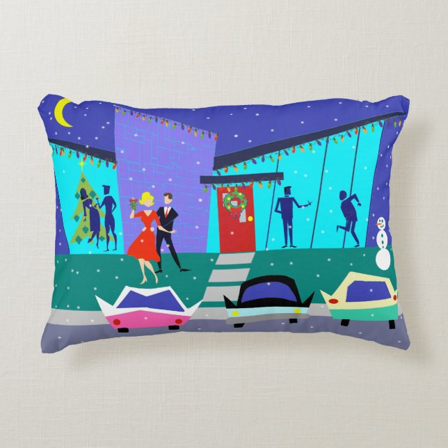 Coussin d'accentuation des caricatures de Noël (Devant)