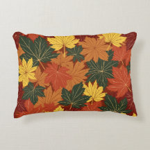 Coussin d'accentuation des feuilles d'automne