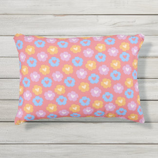 Coussin d'accentuation des fleurs pastel