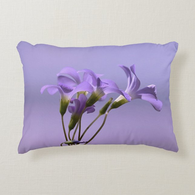 Coussin d'accentuation des fleurs violettes (Devant)