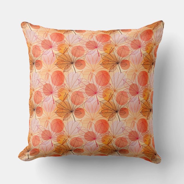 Coussin d'accentuation - Feuilles d'automne (Recto)