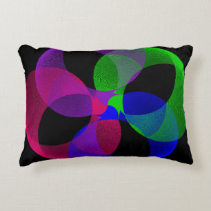 Coussin d'accentuation géométrique multicouleur