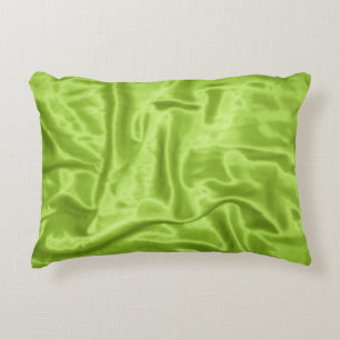 Coussin d'accentuation satiné-rectangulaire vert