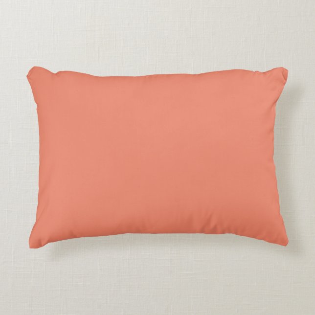 Coussin d'accentuation (Saumon solide) RFPMDesigns (Devant)
