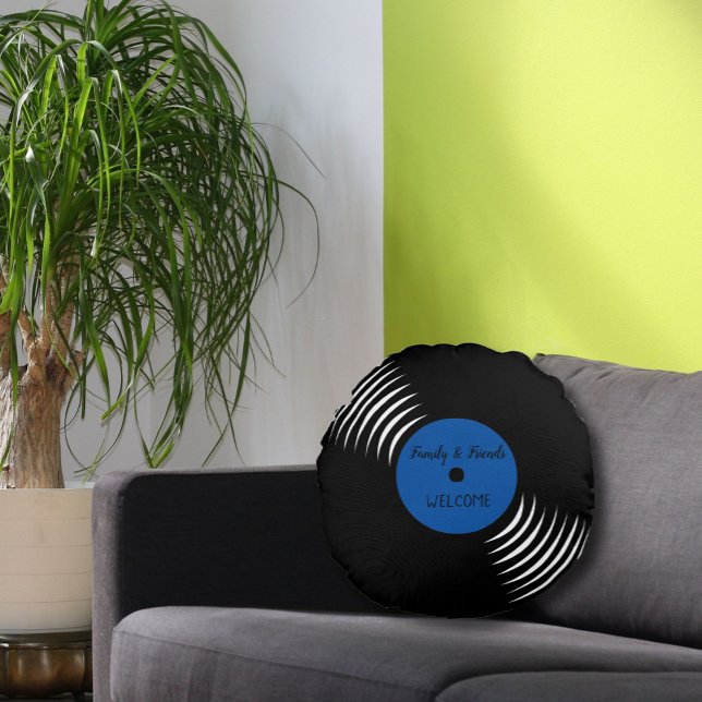 Coussin d'accueil du disque de vinyle mûre (Créateur téléchargé)