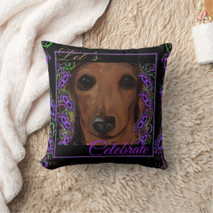 Coussin Dachshund Rouge