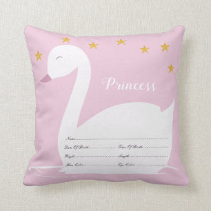 Coussin d'acte de naissance de bébé