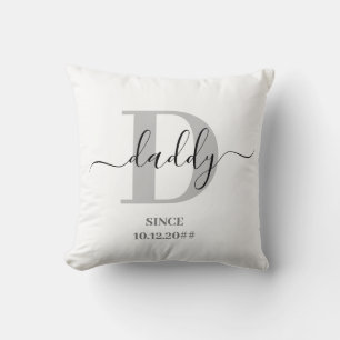 Coussin Daddy Elegant Script Monogramme