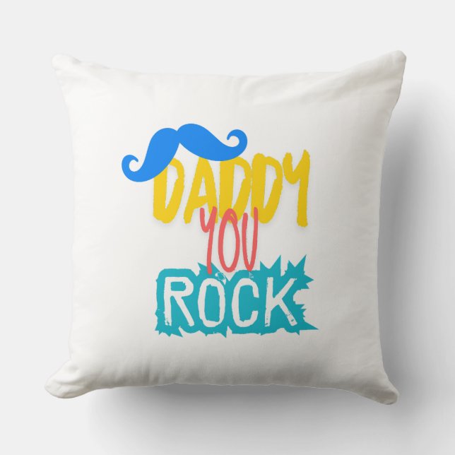 Coussin Daddy You Rock (Recto)