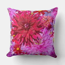 Dahlia Coussin-Double Fleur