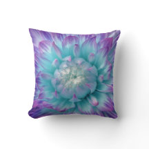 Dahlia violette et couleur Aqua