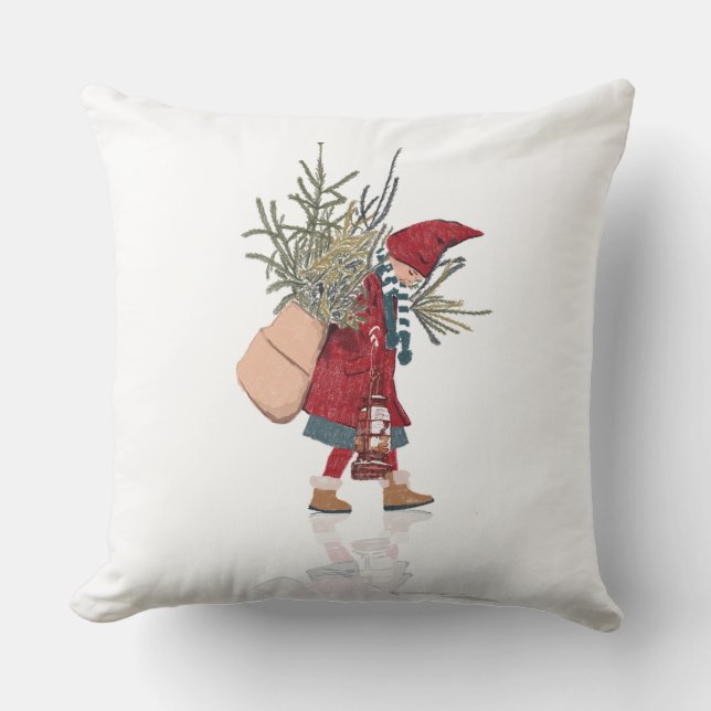 Coussin d'aide pour Noël vintage (Recto)