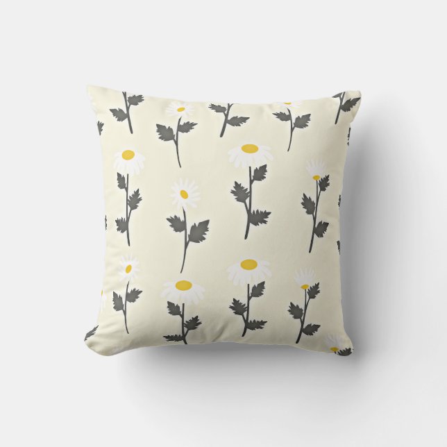 Coussin Daisy, marguerite... (Recto)