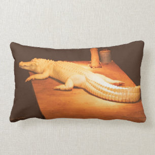 Coussin d'alligator albinos