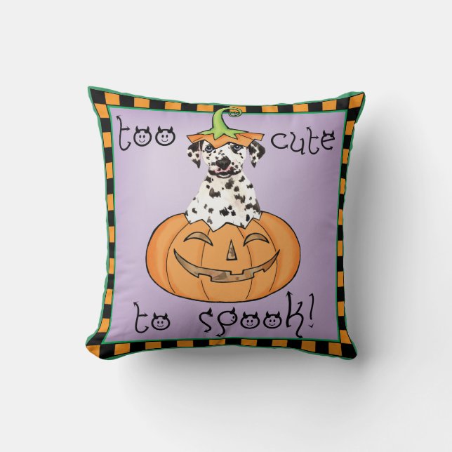 Coussin Dalmate de Halloween (Recto)